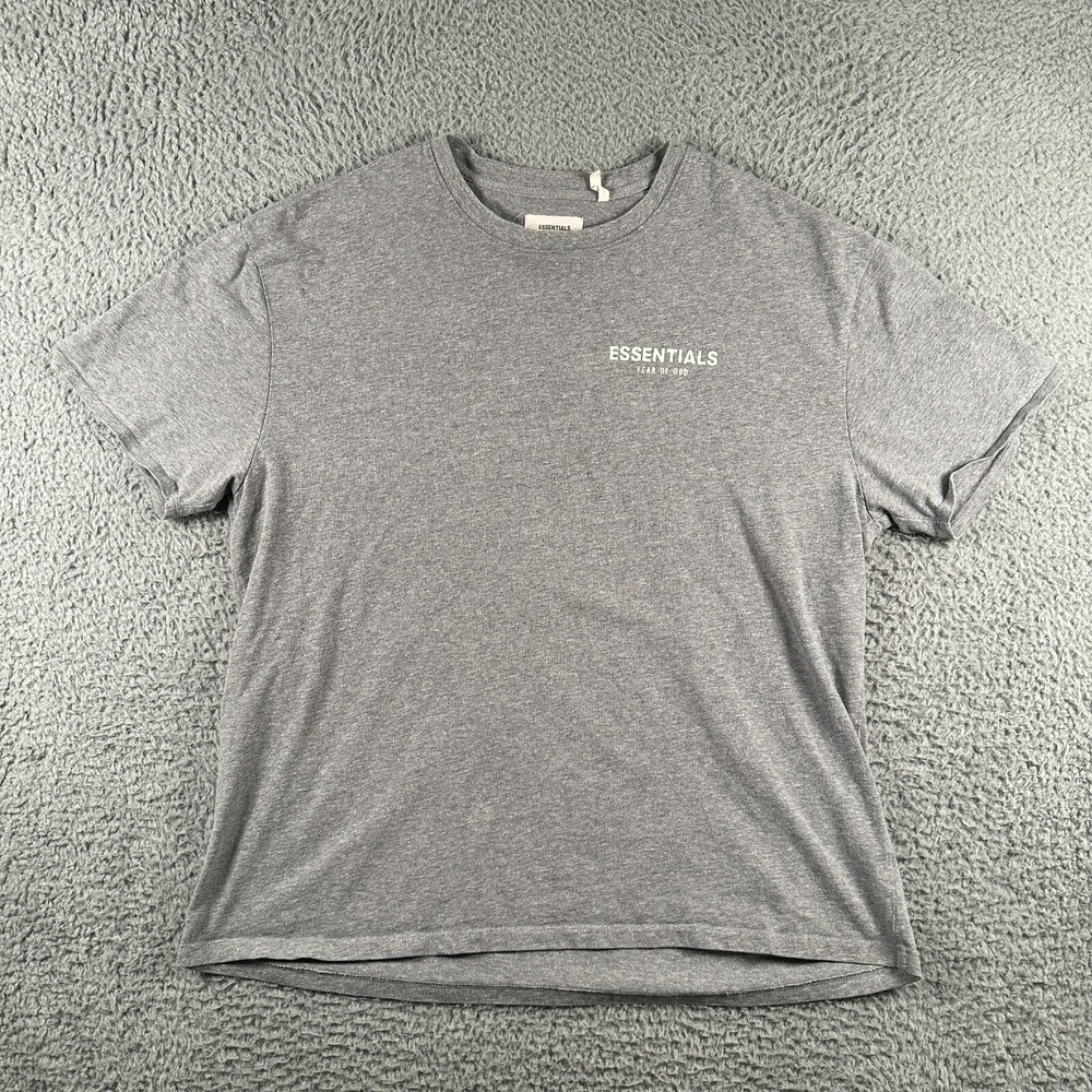 Fear of God Essentials Tee T-Shirt‎ Size Medium Gray Cotton FLaw